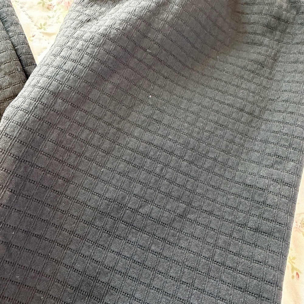 Lucky Brand Black Quilted-Texture Kids Leggings - Picture 4 of 4